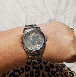 Silver MK Authentic Watch